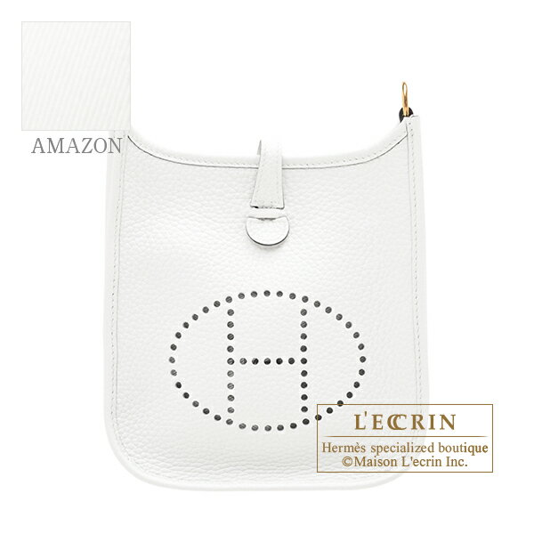 エルメス　エヴリンアマゾンTPM　ニューホワイト　トリヨンクレマンス　ゴールド金具　HERMES　Evelyne Amazon bag TPM　New white　Clemence leather　Gold hardware