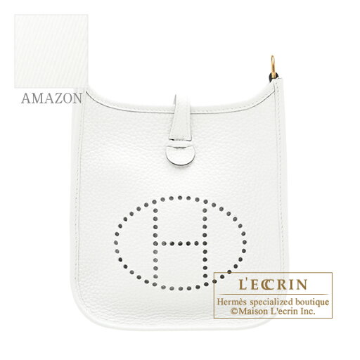 エルメス エヴリンアマゾンTPM ニューホワイト トリヨンクレマンス ゴールド金具 バンドリエール111cm HERMES Evelyne Amazon bag TPM New white Clemence leather Gold hardware Bandouliere 111cm エルメス エヴリンアマゾンTPM ニューホワイト トリヨンクレマンス ゴールド金具 バンドリエール111cm HERMES Evelyne Amazon bag TPM New white Clemence leather Gold hardware Bandouliere 111cm