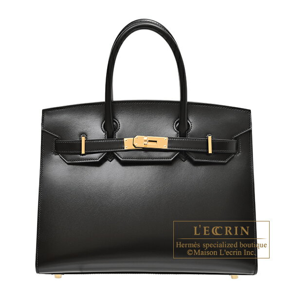 エルメス　バーキンセリエ30　ブラック　ボックスカーフ　ゴールド金具　HERMES　Birkin Sellier bag 30　Black　Box calf leather　Gold hardware