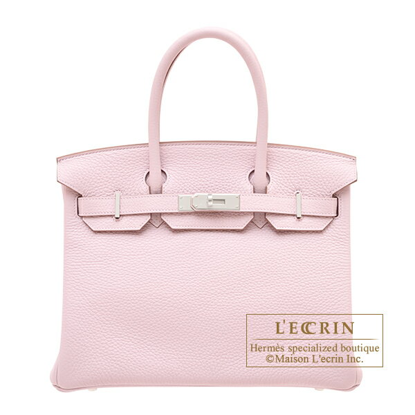 エルメス バーキン バッグ（レディース） エルメス　バーキン30　モーヴペール　トリヨンクレマンス　シルバー金具　HERMES　Birkin bag 30　Mauve pale　Clemence leather　Silver hardware