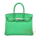 エルメス バーキン バッグ（レディース） エルメス　バーキン30　ヴェールコミック　トゴ　シルバー金具　HERMES　Birkin bag 30　Vert comics　Togo leather　Silver hardware