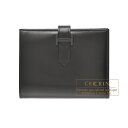 エルメス　ベアンコンパクトモノクローム　ソーブラック　ブラック　ボックスカーフ　ブラック金具　HERMES　Bearn Compact Monochrome　So-black　Black　Box calf leather　Black hardware