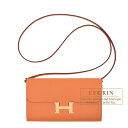 オレンジ エルメス　コンスタンスロング　トゥーゴー　オレンジ　ヴォーエプソン　ゴールド金具　HERMES　Constance Long To Go　Orange　Epsom leather　Gold hardware