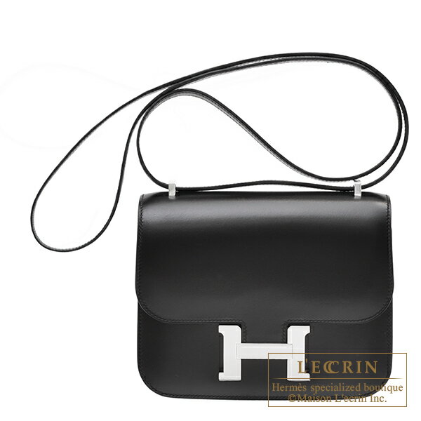 エルメス フォーマルバッグ レディース エルメス　コンスタンスミニ　ミラー　ブラック　ボックスカーフ　シルバー金具　HERMES　Constance mini　Mirror　Black　Box Calf leather　Silver hardware