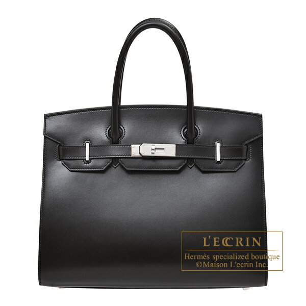 エルメス　バーキンセリエ30　ブラック　ボックスカーフ　シルバー金具　HERMES　Birkin Sellier bag 30　Black　Box calf leather　Silver hardware