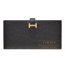 オーストリッチ エルメス　ベアンスフレ　ブラック　オーストリッチ　ゴールド金具　HERMES　Bearn Soufflet　Black　Ostrich leather　Gold hardware