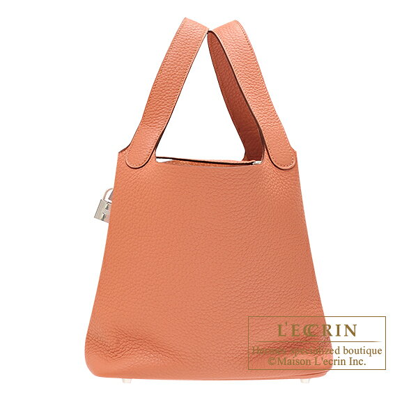 エルメス　ピコタンロック22/MM　ローズティー　トリヨンクレマンス　シルバー金具　HERMES　Picotin Lock bag 22/MM　Rose tea　Clemence leather　Silver hardware
