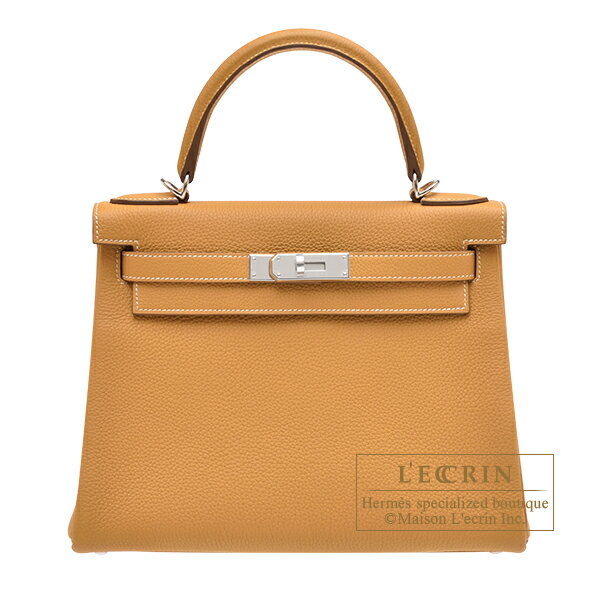 エルメス　ケリー28/内縫い　ナチュラルサブレ　トゴ　シルバー金具　HERMES　Kelly bag 28　Retourne　Natural sable　Togo leather　Silver hardware