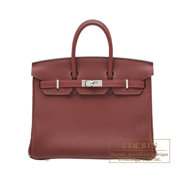 エルメス バーキン バッグ（レディース） エルメス　バーキン25　ルージュアッシュ　トゴ　シルバー金具　HERMES　Birkin bag 25　Rouge H　Togo leather　Silver hardware