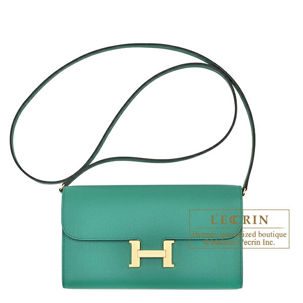 エルメス　コンスタンスロング　トゥーゴー　ヴェールジェイド　ヴォーエプソン　ゴールド金具　HERMES　Constance Long To Go　Vert jade　Epsom leather　Gold hardware