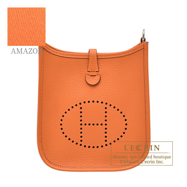 オレンジ エルメス　エヴリンアマゾンTPM　オレンジ　トリヨンクレマンス　シルバー金具　HERMES　Evelyne Amazon bag TPM　Orange　Clemence leather　Silver hardware