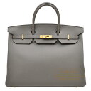 エルメス　バーキン40　グリメイヤー　トゴ　ゴールド金具　HERMES　Birkin bag 40　Gris meyer　Togo leather　Gold hardware