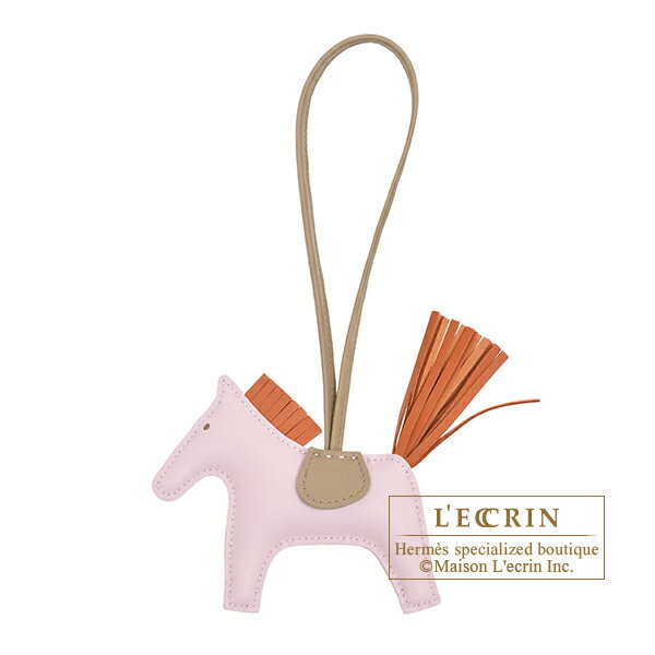 Rakuten - エルメス　ロデオチャームPM　モーヴペール/パンデピス　アニョーミロ　HERMES　Rodeo charm PM　Mauve pale/Pain d' epice　Agneau