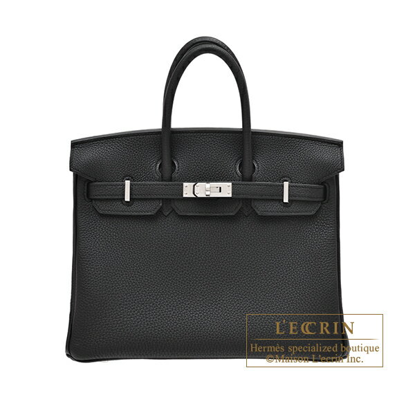 エルメス バーキン バッグ（レディース） エルメス　バーキン25　ブラック　トゴ　シルバー金具　HERMES　Birkin bag 25　Black　Togo leather　Silver hardware