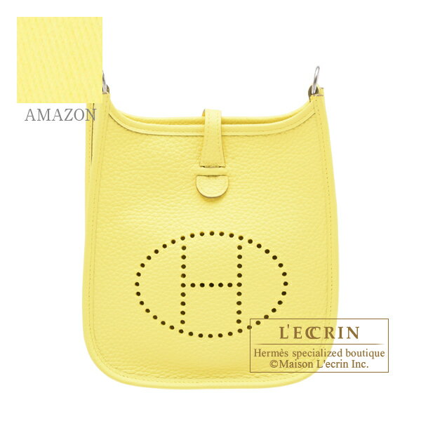 エブリン エルメス　エヴリンアマゾンTPM　リモンチェッロ　トリヨンクレマンス　シルバー金具　HERMES　Evelyne Amazon bag TPM　Limoncello　Clemence leather　Silver hardware