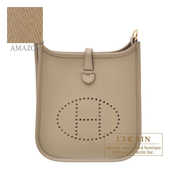 エブリン エルメス　エヴリンアマゾンTPM　ベージュマルファ　トリヨンクレマンス　ゴールド金具　HERMES　Evelyne Amazon bag TPM　Beige marfa　Clemence leather　Gold hardware