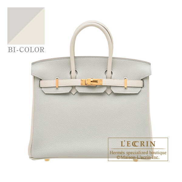 エルメス　パーソナルバーキン25　パールグレー/クレ　トゴ　ゴールド金具　HERMES　Personal Birkin bag 25　Pearl grey/Craie　Togo leather　Gold hardwareのサムネイル