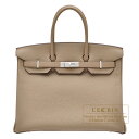 エルメス バーキン35 ベージュマルファ トゴ シルバー金具 HERMES Birkin bag 35 Beige marfa Togo leather Sil...