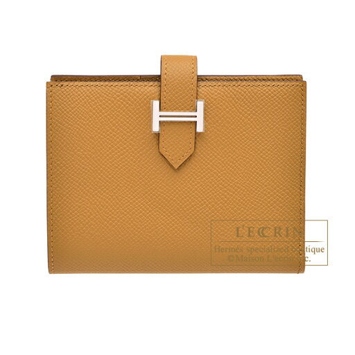 エルメス ベアンコンパクト セサミ ヴォーエプソン シルバー金具 HERMES Bearn compact wallet Sesame Epsom leather Silver hardware エルメス ベアンコンパクト セサミ ヴォーエプソン シルバー金具 HERMES Bearn compact wallet Sesame Epsom leather Silver hardware