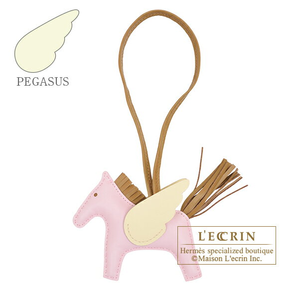 エルメス　ロデオチャームペガサスPM　ローズダーリン/クラフト/ジョーヌミルトン　アニョーミロ/スイフト　HERMES　Rodeo charm Pegasus PM　Rose darling/Kraft/Jaune milton　Agneau/Swift leatherのサムネイル