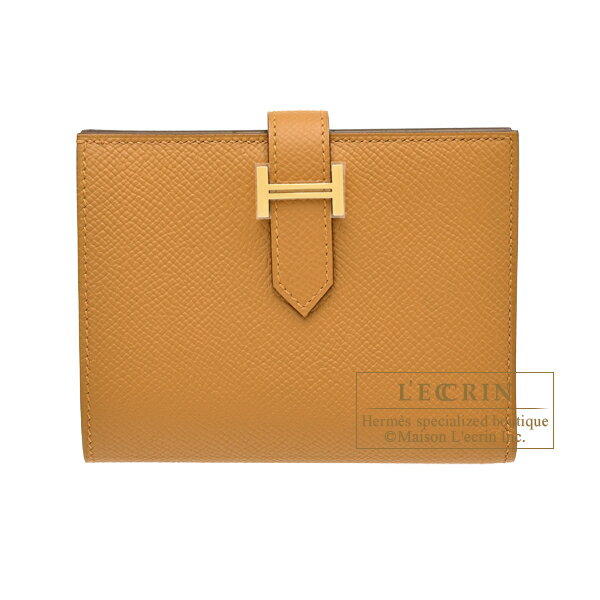 エルメス　ベアンコンパクト　セサミ　ヴォーエプソン　ゴールド金具　HERMES　Bearn compact wallet　..