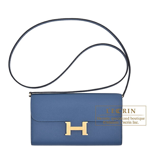 エルメス　コンスタンスロング　トゥーゴー　ブルータイ　ヴォーエプソン　ゴールド金具　HERMES　Constance Long To Go　Blue tie　Epsom leather　Gold hardwareのサムネイル