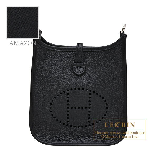 乐天商城 - エルメス　エヴリンアマゾンTPM　ブラック　トリヨンクレマンス　シルバー金具　バンドリエール111cm　HERMES　Evelyne Amazon bag TPM　Black　Clemence leather　Silver hardware　Bandouliere 111cm