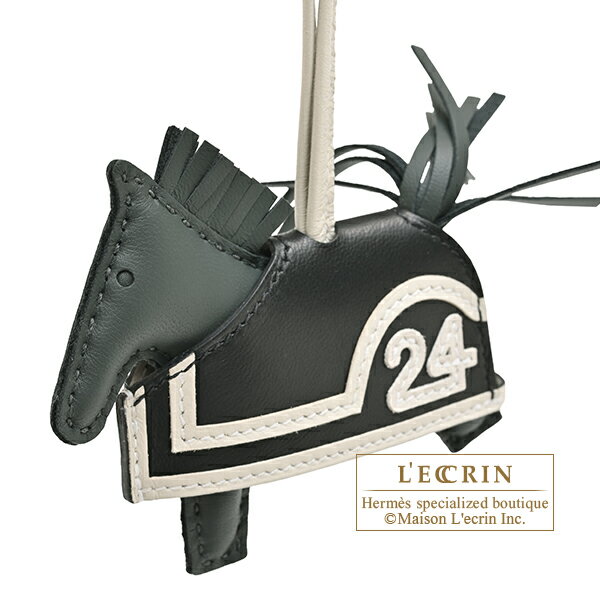 ����᥹�����ǥ����㡼�ࡡ���٥�24 PM����������ޥ󥰥�����/����/�֥�å������˥硼�ߥ�/�����եȡ�HERMES��Rodeo charm Robeo 24 PM��Vert mangrove/Craie/Black��Agneau/Swift leather