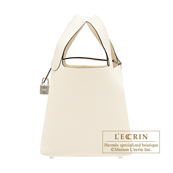 エルメス ピコタンロック18/PM ナタ トリヨンクレマンス シルバー金具 HERMES Picotin Lock bag 18/PM Nata Clemence leather Silver hardware