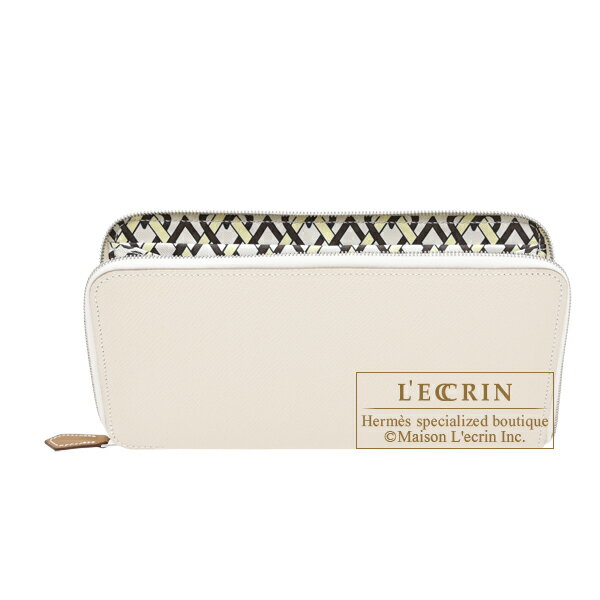 Rakuten - エルメス　アザップ　シルクイン ロング　クレ/クレ　ヴォーエプソン/シルク　シルバー金具　HERMES　Azap　Silk'In Long　Craie/Craie　Epsom leather/Silk　Silver hardware