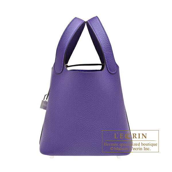 Rakuten - エルメス　ピコタンロック18/PM　パープル　トリヨンクレマンス　シルバー金具　HERMES　Picotin Lock bag 18/PM　Purple　Clemence leather　Silver hardware