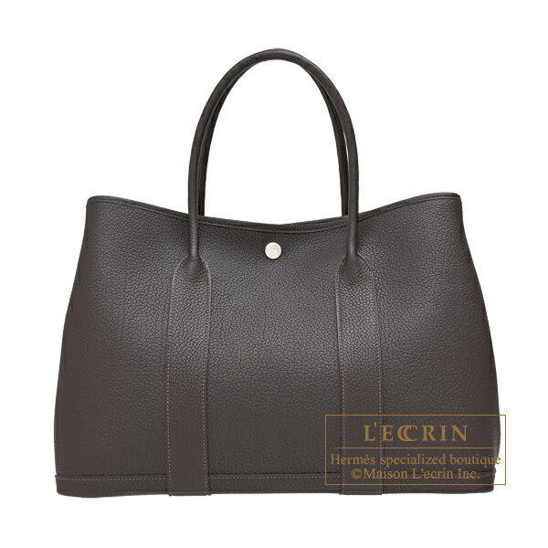 Rakuten - エルメス　ガーデンパーティ36/PM　ベブラン　ネゴンダ　シルバー金具　HERMES　Garden Party bag 36/PM　Bai brun　Negonda leather　Silver hardware
