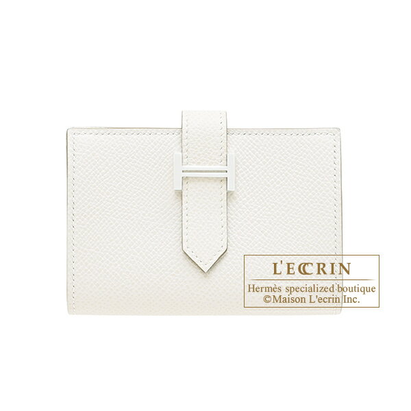 C, G, K - エルメス　ベアンミニ　グリペール　ヴォーエプソン　シルバー金具　HERMES　Bearn Mini wallet　Gris pale　Epsom leather　Silver hardware