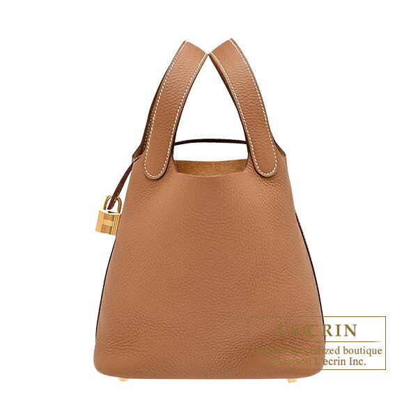 Rakuten - エルメス　ピコタンロック18/PM　ゴールド　トリヨンクレマンス　ゴールド金具　HERMES　Picotin Lock bag 18/PM　Gold　Clemence leather　Gold hardware