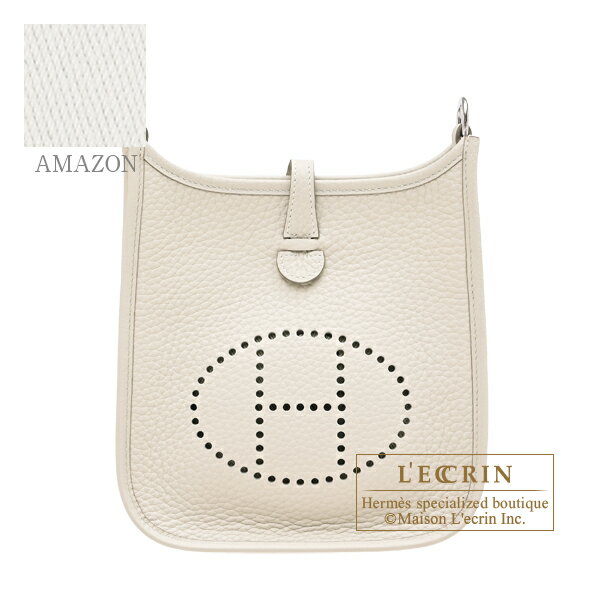 Rakuten - エルメス　エヴリンアマゾンTPM　クレ　トリヨンクレマンス　シルバー金具　バンドリエール85cm　HERMES　Evelyne Amazon bag TPM　Craie　Clemence leather　Silver hardware　Bandouliere 85cm