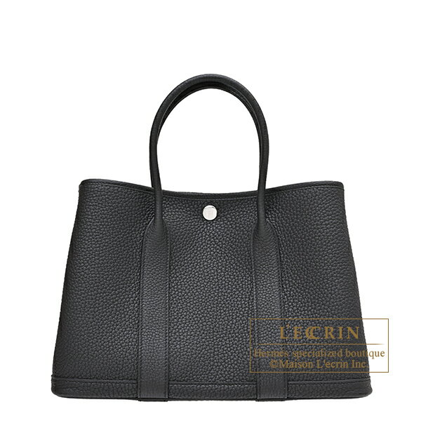 Rakuten - エルメス　ガーデンパーティ30/TPM　ブラック　ネゴンダ　シルバー金具　HERMES　Garden Party bag 30/TPM　Black　Negonda leather　Silver hardware