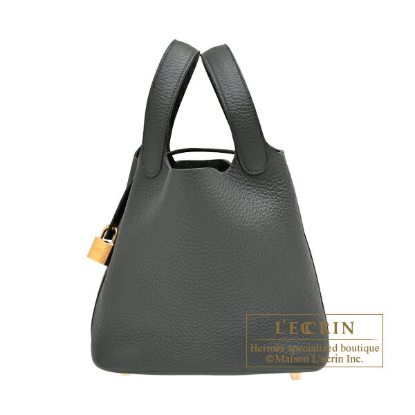 Rakuten - エルメス　ピコタンロック18/PM　ヴェールマングローブ　トリヨンクレマンス　ゴールド金具　HERMES　Picotin Lock bag 18/PM　Vert mangrove　Clemence leather　Gold hardware