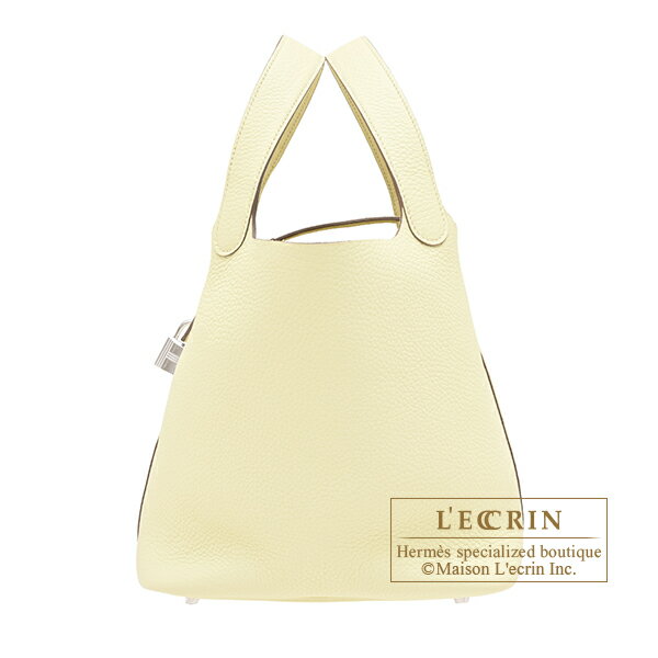 Rakuten - エルメス　ピコタンロック22/MM　ジョーヌミルトン　トリヨンクレマンス　シルバー金具　HERMES　Picotin Lock bag 22/MM　Jaune milton　Clemence leather　Silver hardware