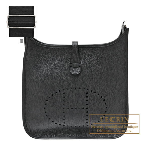 Rakuten - エルメス　エヴリントロワPM　ブラック　トリヨンクレマンス　シルバー金具　HERMES　Evelyne 3 bag PM　Black　Clemence leather　Silver hardware