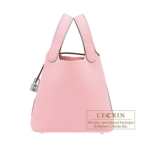 Rakuten - エルメス　ピコタンロック18/PM　ローズサクラ　トリヨンクレマンス　シルバー金具　HERMES　Picotin Lock bag 18/PM　Rose sakura　Clemence leather　Silver hardware
