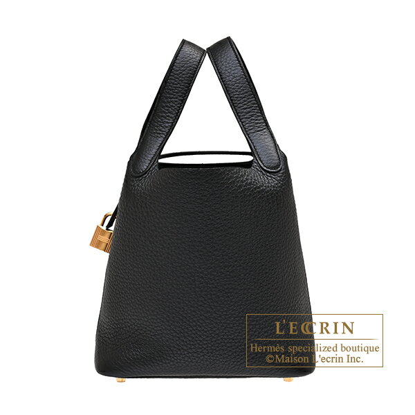Rakuten - エルメス　ピコタンロック18/PM　ブラック　トリヨンクレマンス　ゴールド金具　HERMES　Picotin Lock bag 18/PM　Black　Clemence leather　Gold hardware