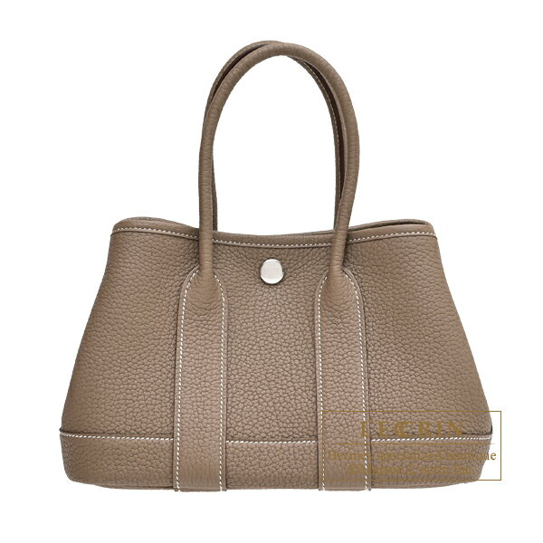 Rakuten - エルメス　ネオガーデン23　エトゥープ　ネゴンダ　シルバー金具　HERMES　Neo Garden bag 23　Etoupe grey　Negonda leather　Silver hardware