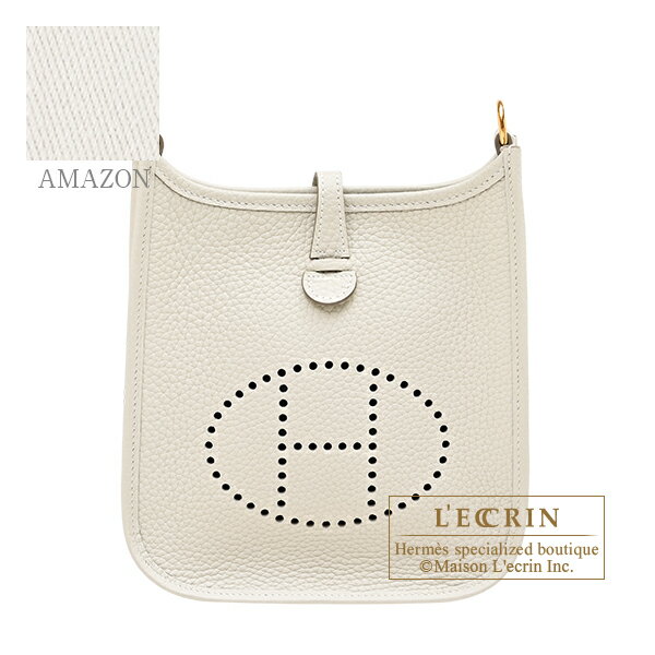 乐天商城 - エルメス　エヴリンアマゾンTPM　クレ　トリヨンクレマンス　ゴールド金具　バンドリエール85cm　HERMES　Evelyne Amazon bag TPM　Craie　Clemence leather　Gold hardware　Bandouliere 85cm