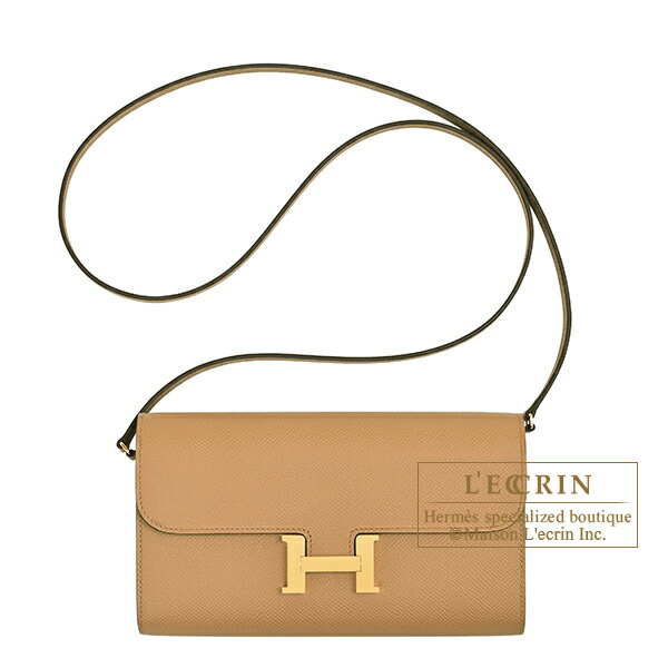乐天商城 - エルメス　コンスタンスロング　トゥーゴー　ビスキュイ　ヴォーエプソン　ゴールド金具　HERMES　Constance Long To Go　Biscuit　Epsom leather　Gold hardware