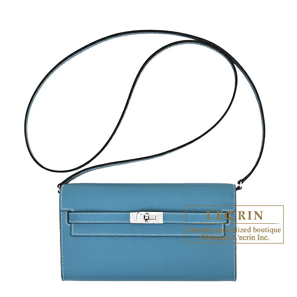 樂天商城 - エルメス　ケリーロング　トゥーゴー　ニューブルージーン　ヴォーエプソン　シルバー金具　HERMES　Kelly Long To Go　New blue jean　Epsom leather　Silver hardware