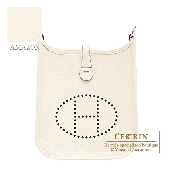 乐天商城 - エルメス　エヴリンアマゾンTPM　クレーム　トリヨンクレマンス　シルバー金具　バンドリエール111cm　HERMES　Evelyne Amazon bag TPM　Cream　Clemence leather　Silver hardware　Bandouliere 111cm