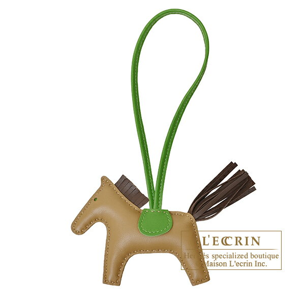 乐天商城 - エルメス　ロデオチャームPM　デューン/ショコラ　アニョーミロ　HERMES　Rodeo charm PM　Dune/Chocolat　Agneau