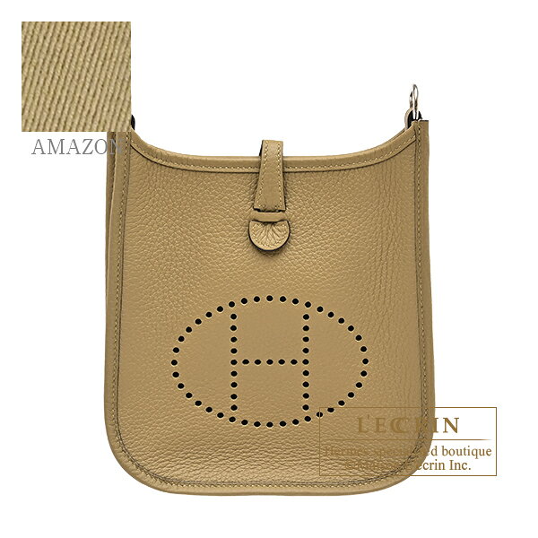 エルメス　エヴリンアマゾンTPM　デュンヌ　トリヨンクレマンス　シルバー金具　バンドリエール111cm　HERMES　Evelyne Amazon bag TPM　Dune　Clemence leather　Silver hardware　Bandouliere 111cm