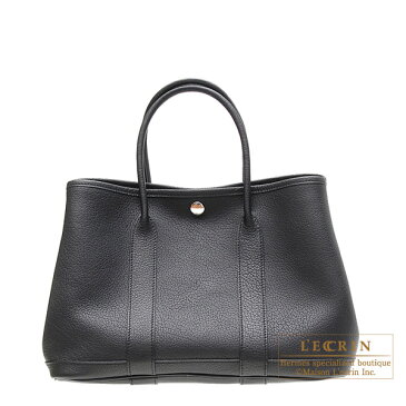 エルメス　ガーデンパーティTPM　ブラック　ネゴンダ　シルバー金具　HERMES　Garden Party bag TPM　Black　Negonda leather　Silver hardware