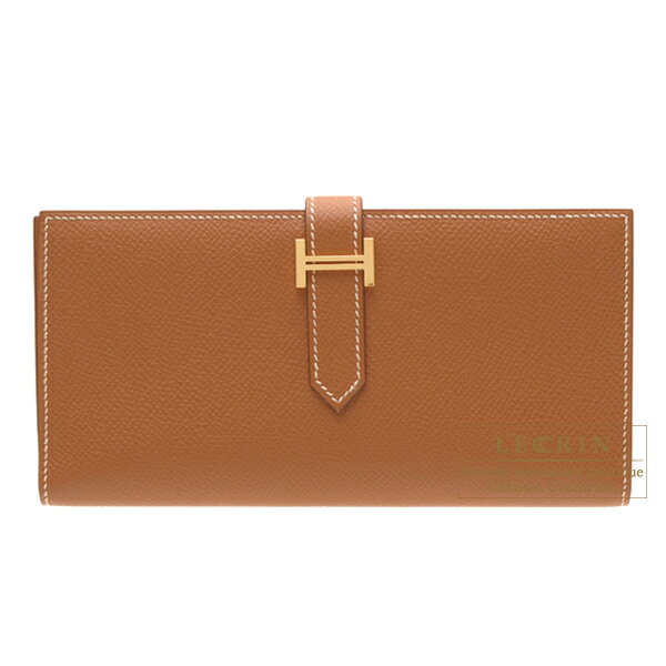 エルメス 長財布 レディース エルメス　ベアンスフレ　ゴールド　ヴォーエプソン　ゴールド金具　HERMES　Bearn Soufflet　Gold　Epsom leather　Gold hardware